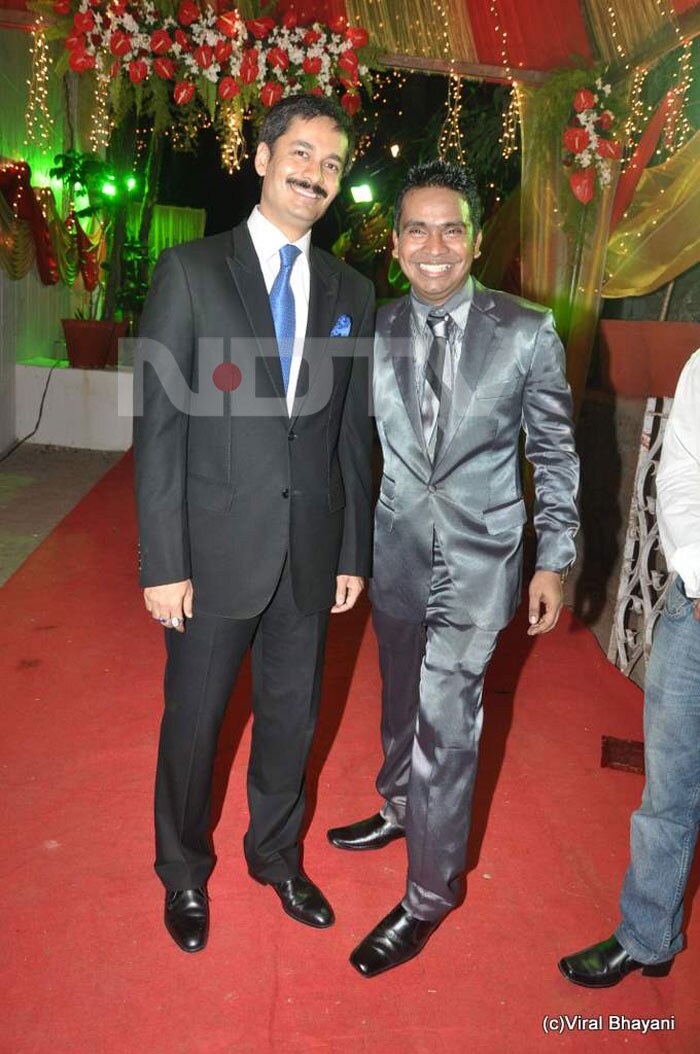 Sushanto Roy, son of Sahara Group Managing Worker and Chairman Subrata Roy Sahara, seen here with Mushtaq Sheikh.