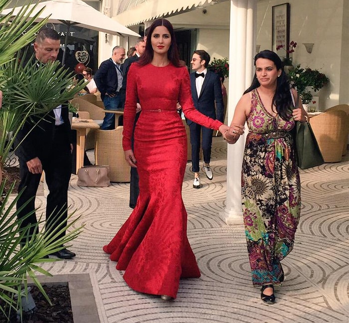 Lady in Red: Katrina Takes Cannes in Elie Saab