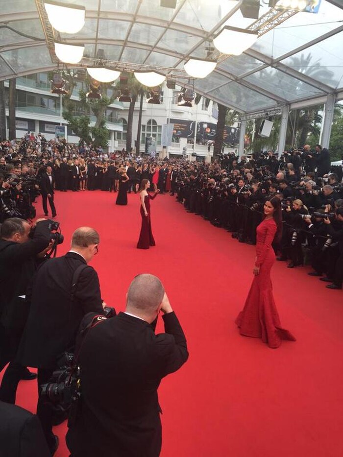 Lady in Red: Katrina Takes Cannes in Elie Saab