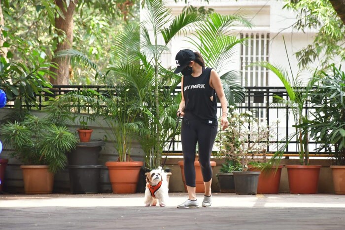 Sophie Choudry was spotted with her adorable pet pooch.