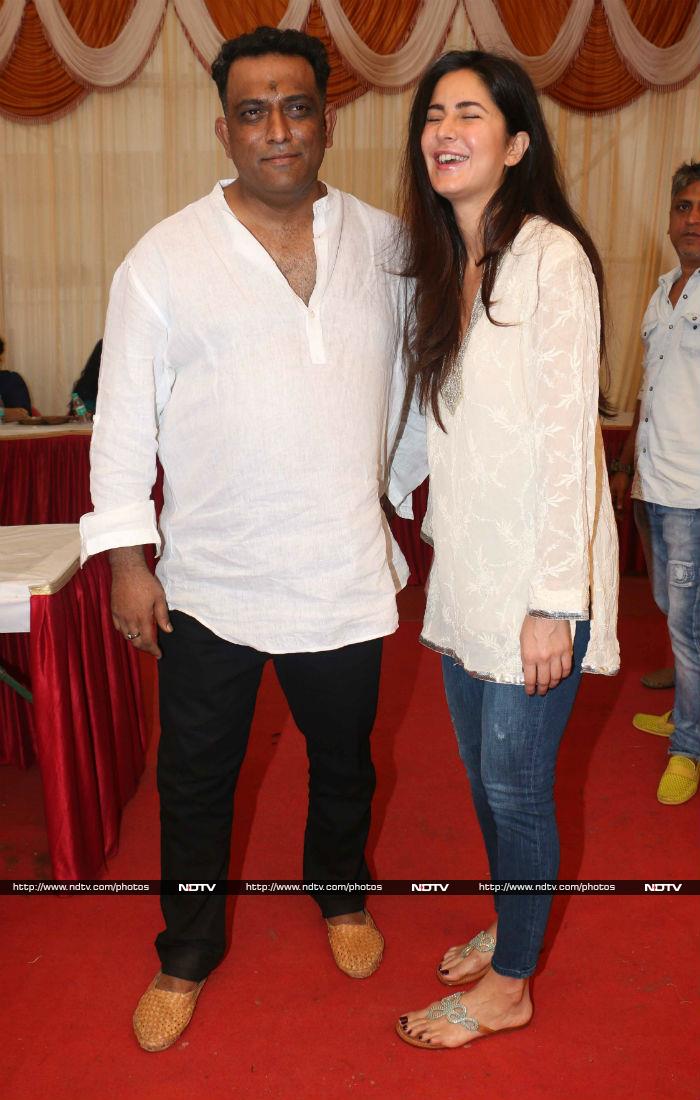 Katrina Kaif Attends Saraswati Puja With Jagga Jasoos Director Anurag Basu