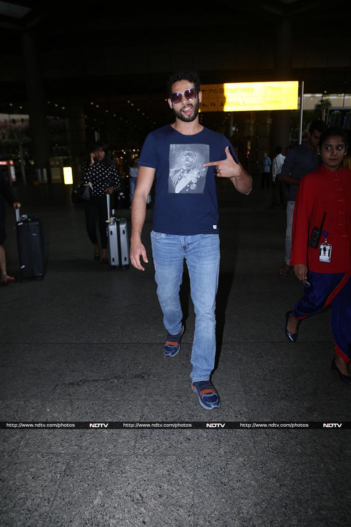 Actor Siddhant Chaturvedi appeared to be in a goofy mood.