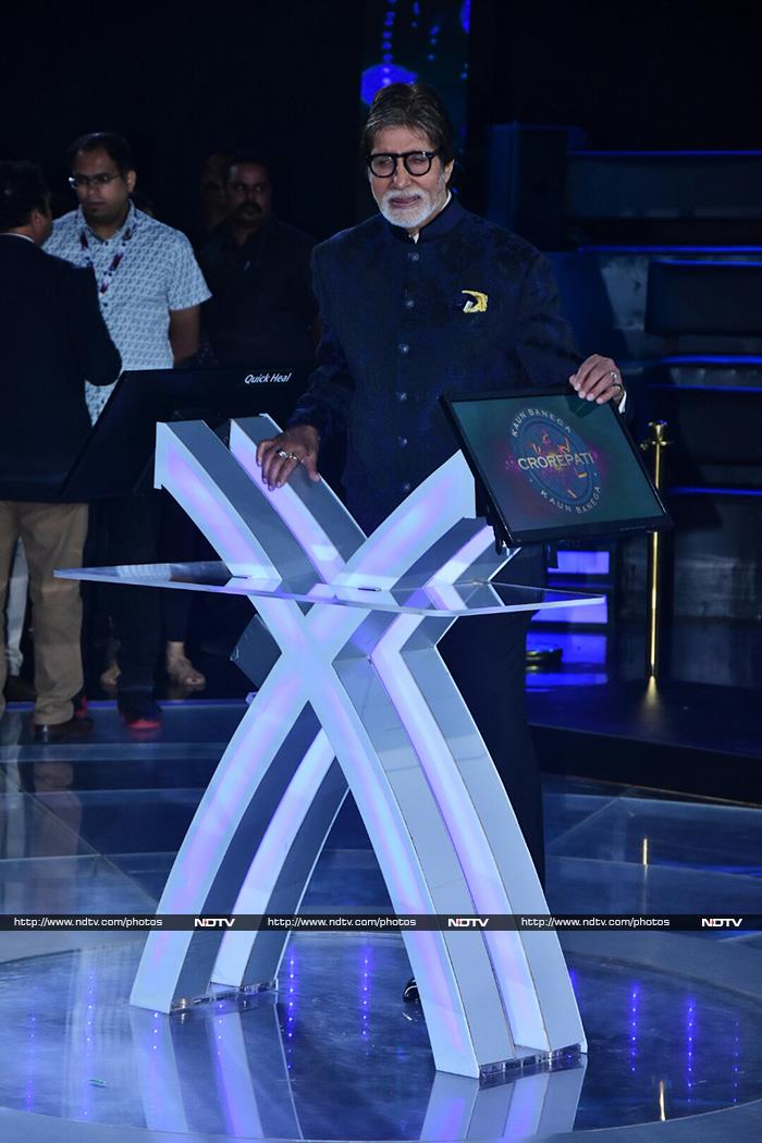 ‘कौन बनेगा करोड़पति' के सेट पर पहुंचे अमिताभ बच्‍चन