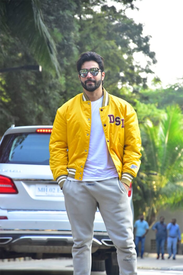 Varun Dhawan was spotted in Andheri on Monday.