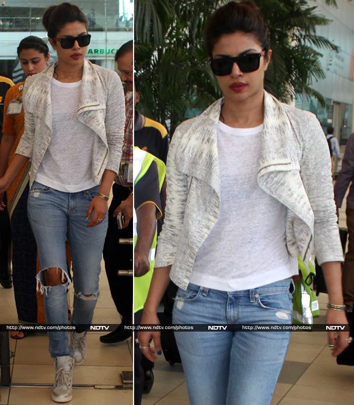 Priyanka Chopra reinvents the classic white shirt and jeans combination