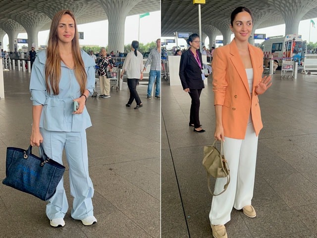 Photo : Kiara Advani And Esha Deol's Airport Lookbook