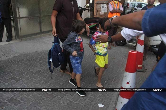 AbRam, Taimur And Inaaya\'s Day Out In Maximum City