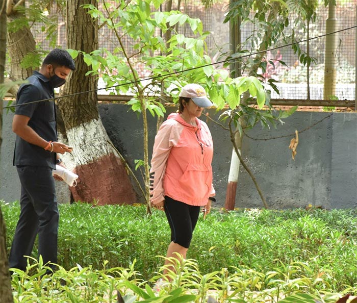 Producer Ekta Kapoor was also clicked in the city.