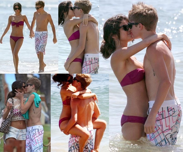 Justin Bieber and Disney star Selena Gomez are in love and weren't were afraid to let the world know. The two while holidaying in Maui, Hawaii in 2011 were spotted cozying up together on the beach, in the water, walking on hotel premises, et al. <br>
From going incognito to going public, Bieber-Gomez have definitely come out with a bang!