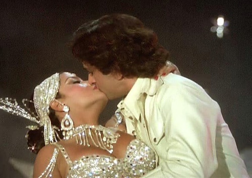 Shashi Kapoor kissed Zeenat Aman in <I>Satyam Shivam Sundaram</i>.