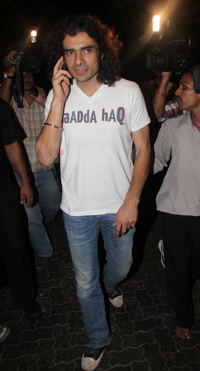 Imtiaz Ali is busy making calls.