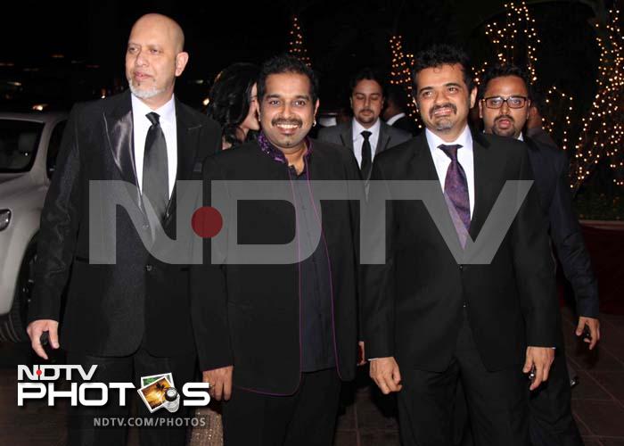 The musical trio Shankar, Ehsaan and Loy came together for the party.