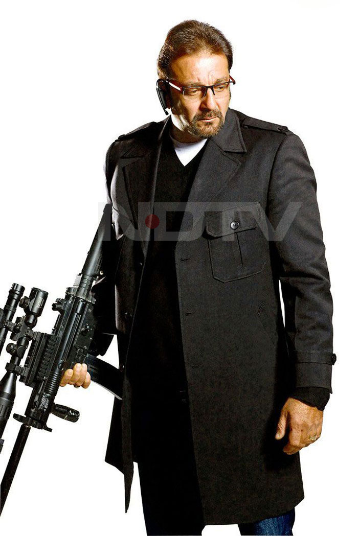 Sanjay Dutt in a menacing pose for the movie posters.