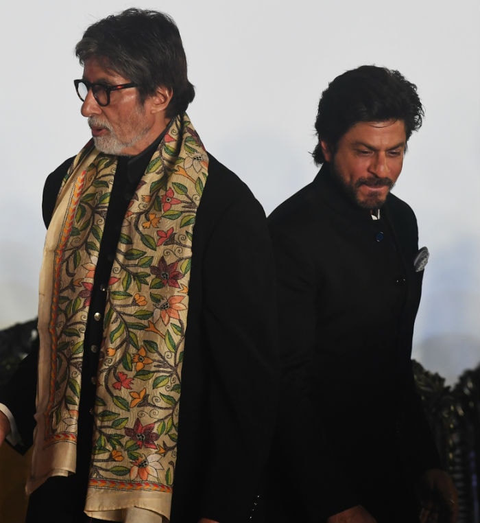 Big B and Shah Rukh share a moment.