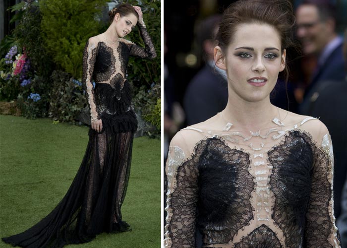 Gothic Kristen, Charlize at the Snow White and The Huntsman premiere
