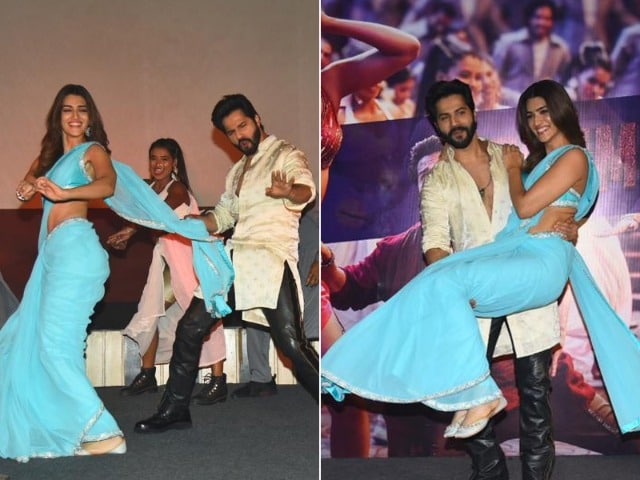 Photo : Kriti Sanon And Varun Dhawan Lit Up Thumkeshwari Song Launch Like This
