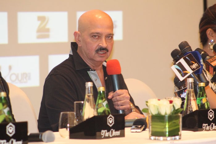 Rakesh Roshan addresses the audience.<br><br>
 (This picture was posted on Facebook by <a href="https://www.facebook.com/JustCapturePhotography?fref=ts" class="fn fl fa fs12">Just Capture Photography</a>)