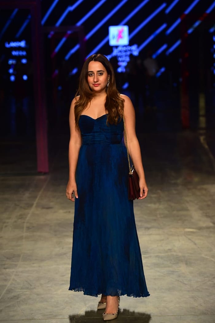 Natasha Dalal, actor Varun Dhawan's wife, attended the show as a guest.