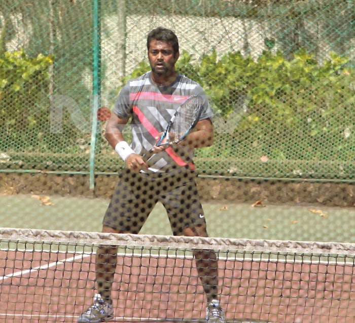 Nor could he stay away from tennis partner Leander Paes.<br>(Photo Courtesy: Varinder Chawla)