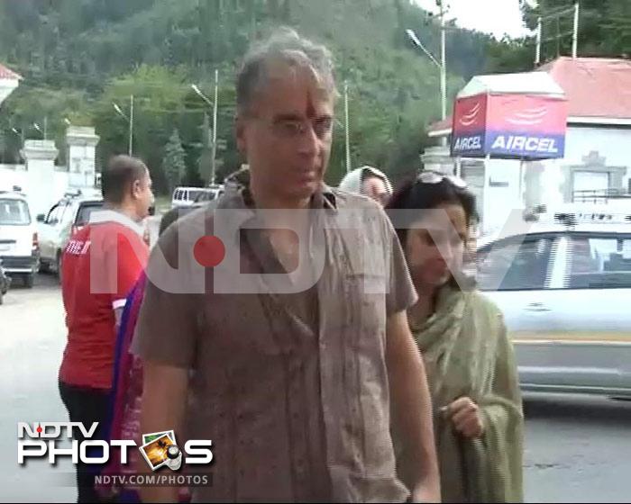 Aditya Raj Kapoor, son of the late Bollywood veteran Shammi Kapoor in Srinagar.