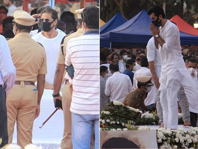 Photo : Lata Mangeshkar's Cremation Attended By Shah Rukh Khan, Ranbir Kapoor And Others
