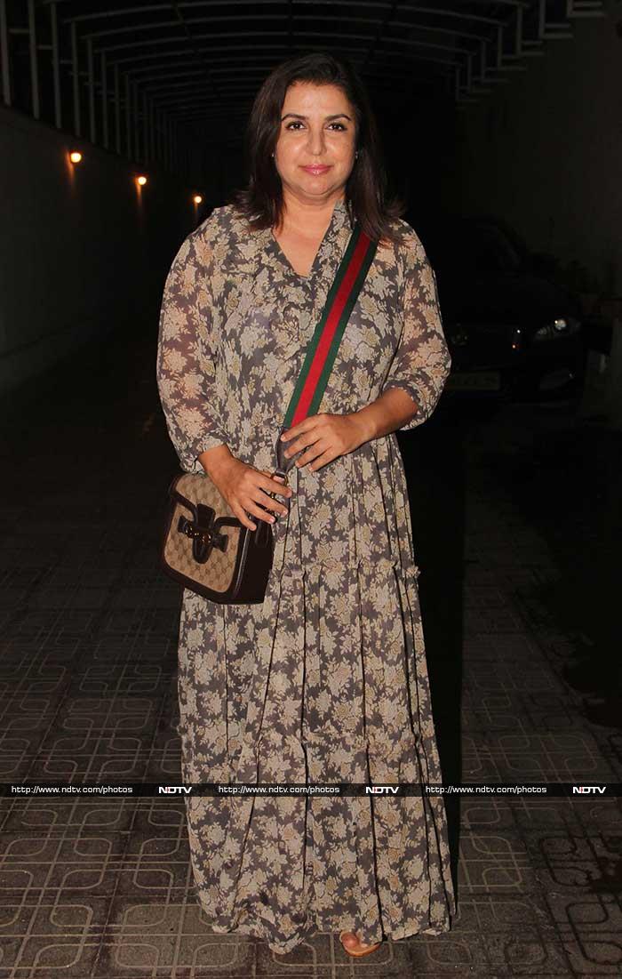 Filmmaker Farah Khan was rather protective of her satchel.