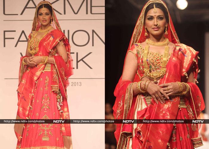 One Kapoor girl on the ramp, one off it
