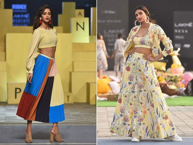 लैक्मे फैशन वीक: अनन्या पांडे और अथिया शेट्टी के शानदार अंदाज ने किया इम्‍प्रेस