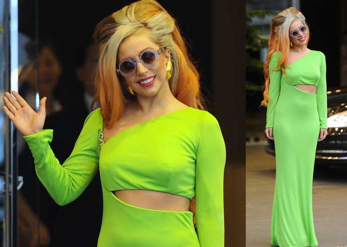 Gaga\'s neon arrival in Taiwan
