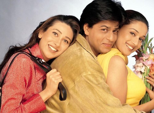 Shah Rukh teamed up with Madhuri Dixit and Karishma Kapoor for Yash Raj's <I>Dil To Pagal Hai</i> (1997) and the film was a huge hit.