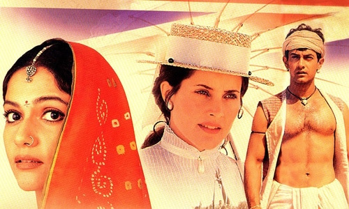 Aamir Khan's production debut, <I>Lagaan</i> (2001) saw him as the romantic interest of Gracy Singh and Rachel Shelley.