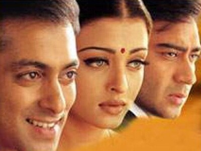 Aishwarya Rai romanced then beau Salman Khan and Ajay Devgan in the hit film <I>Hum Dil De Chuke Sanam</i> (1999).
