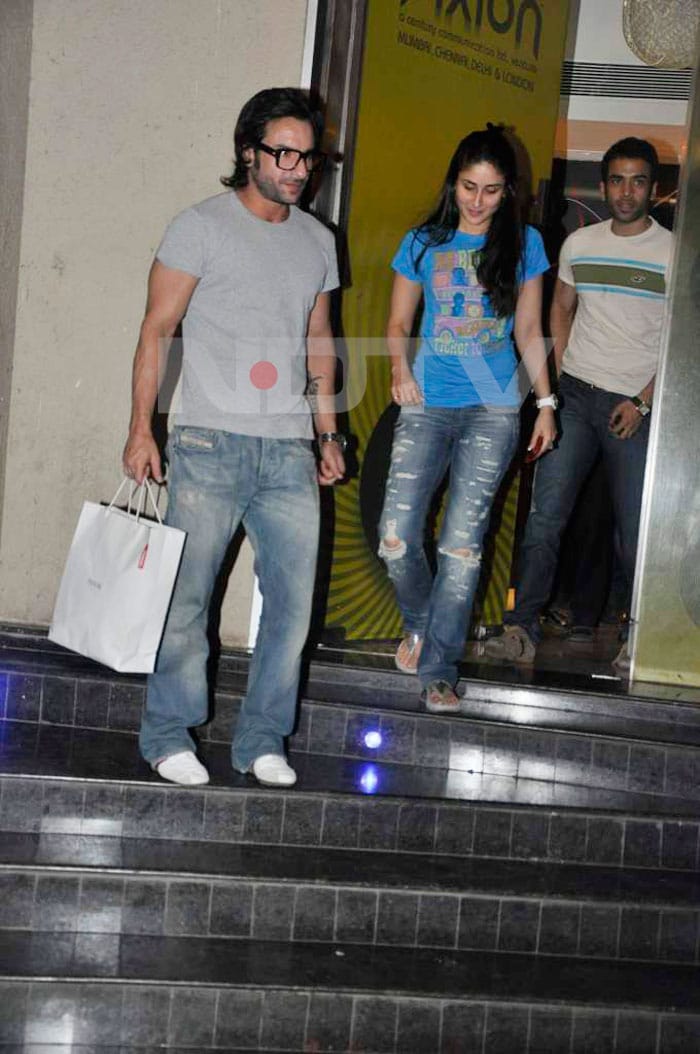 Saif, Kareena watch Love Sex Aur Dhokha together