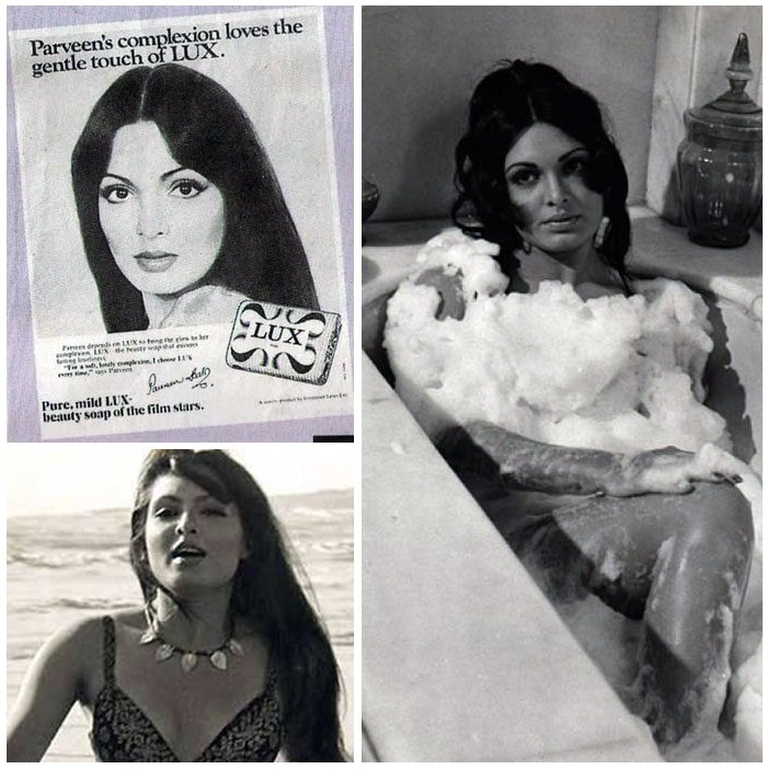 Considered a sex symbol in her time, <b>Parveen Babi's</b> image fitted right in with the everlasting appeal of Lux.