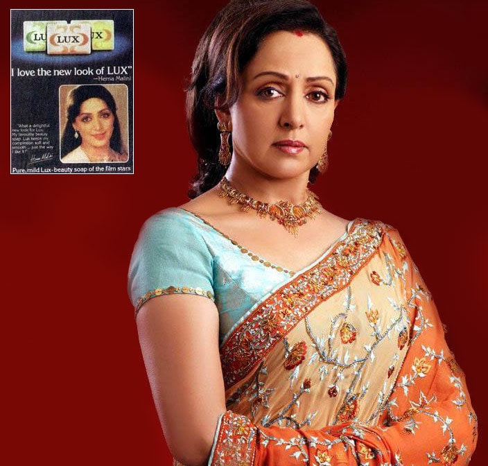 "One of the turning points in my career was when I was signed up by Lux. It was then that I knew I had made my mark in Indian cinema as a leading lady.  To be a Lux star is a much sought after honour amongst leading ladies and it truly means a lot to me." - <b>Hema Malini</b> (Courtesy: KreativeAccess)