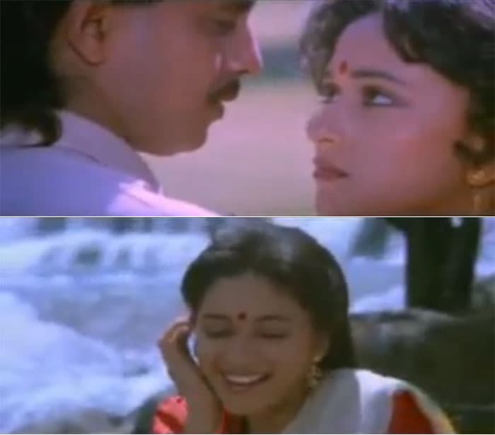 <I>Prem Pratigyaa</I> - Madhuri Dixit was once again nominated for the Filmfare Best Actress Award for her powerful role as Laxmi Rao. She was Mithun Chakraborty's love interest in the movie.