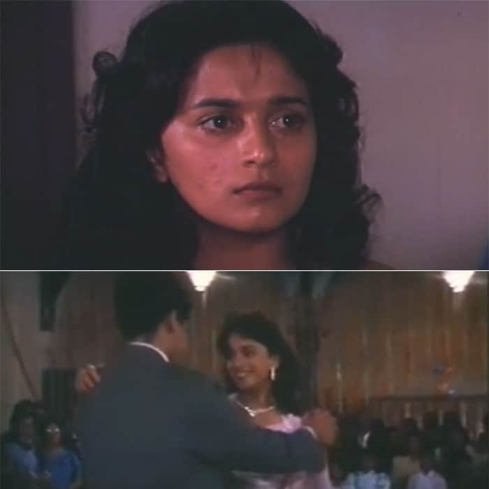 <I>Prahaar</I> ? She made her first deglam appearance in the movie. The other lead actors were Nana Patekar and Dimple Kapadia. The movie highlighted corruption and the plight of the common man.