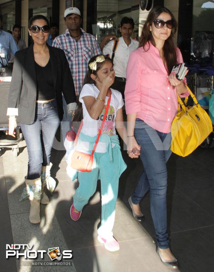 Fly away home: Gauri Khan and friends