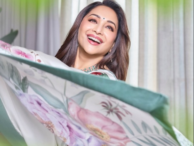 माधुरी दीक्षित के एवरग्रीन साड़ी लुक्&zwj;स