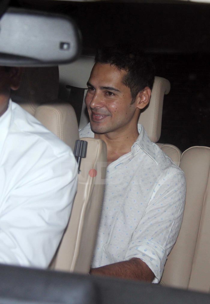 Dino Morea came with a smiling face.