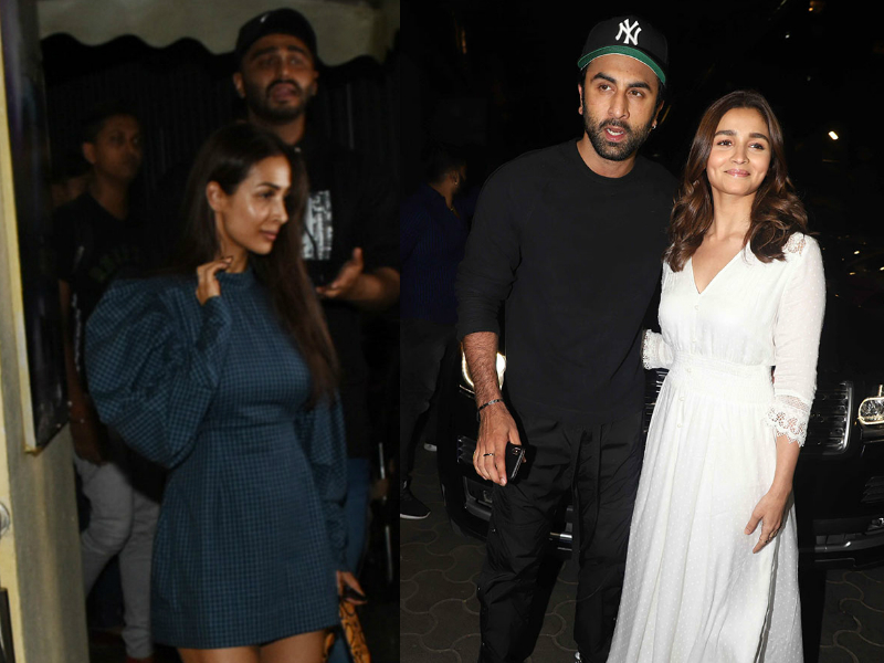 Movie Night With Alia-Ranbir And Malaika-Arjun