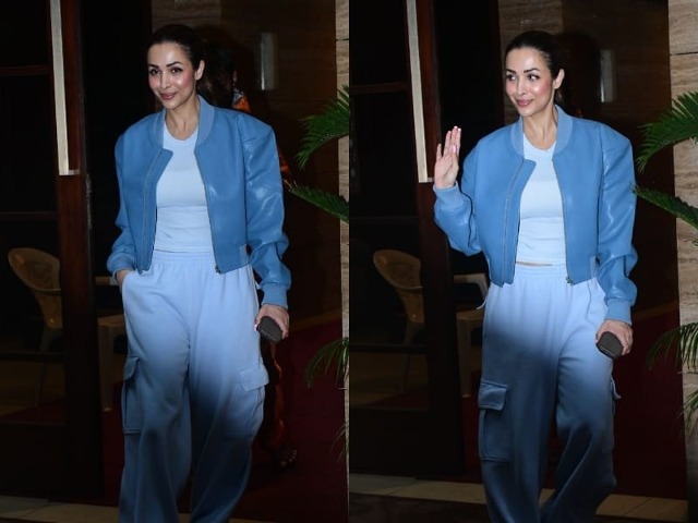 Malaika Arora Paints The Town In Shades Of Blue