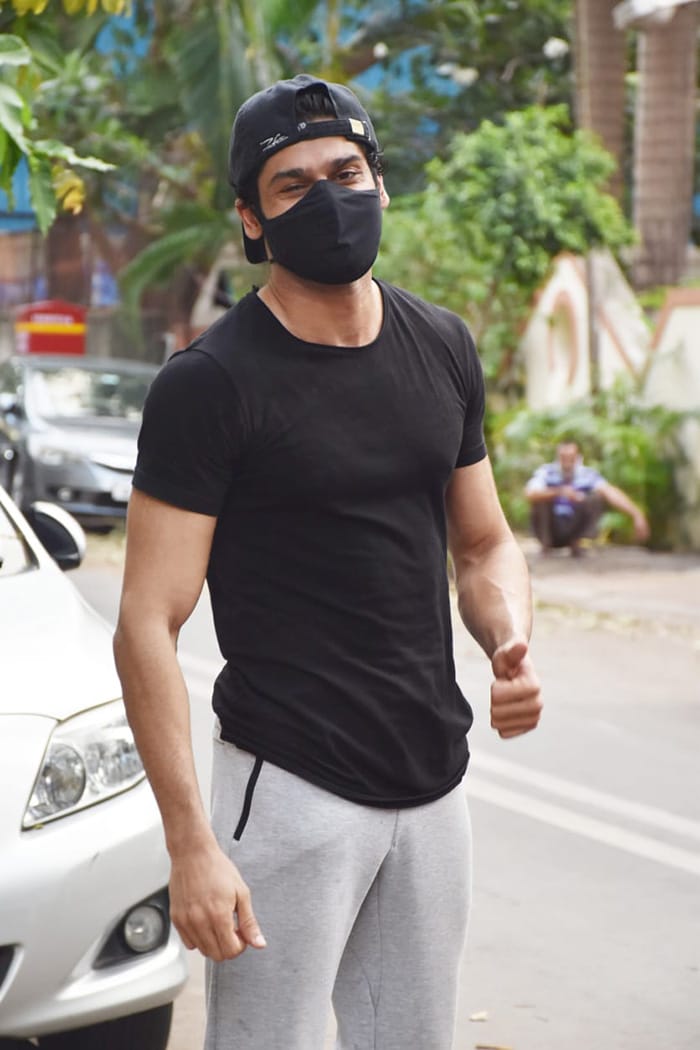 Abhimanyu Dassani was also photographed in Juhu.