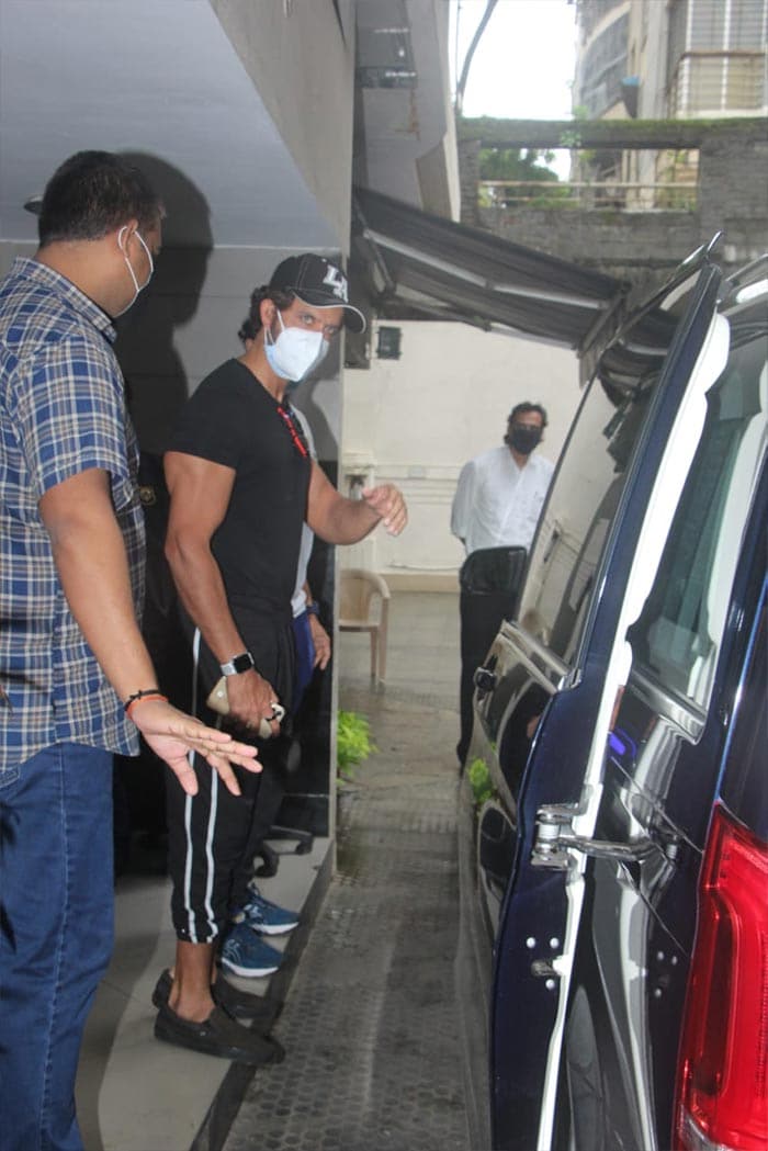 Hrithik Roshan was snapped in Bandra.