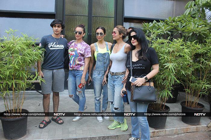 Malaika Arora\'s Lunch Date With Son Arhaan And Her Pals