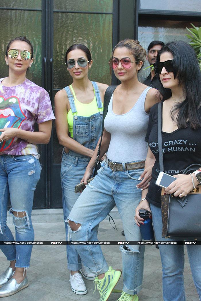 Malaika Arora\'s Lunch Date With Son Arhaan And Her Pals