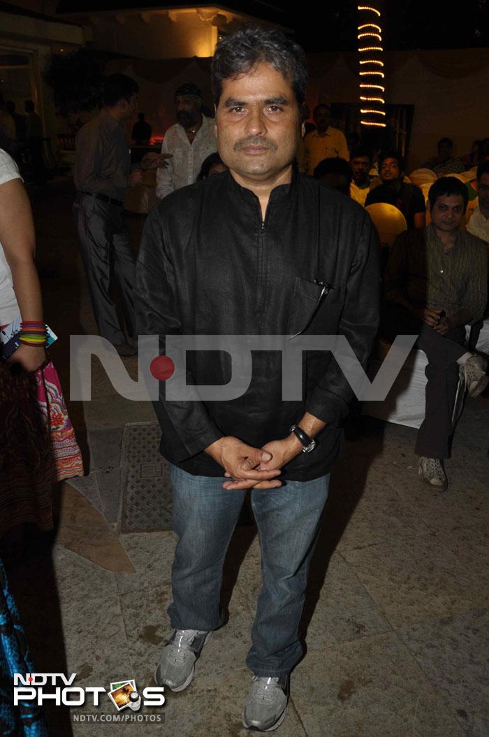 Director-composer Vishal Bhardwaj was casually dressed at the do.