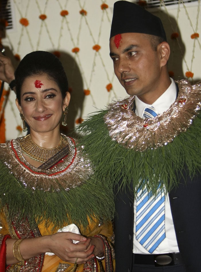 Fresh pics of Manisha Koirala\'s wedding