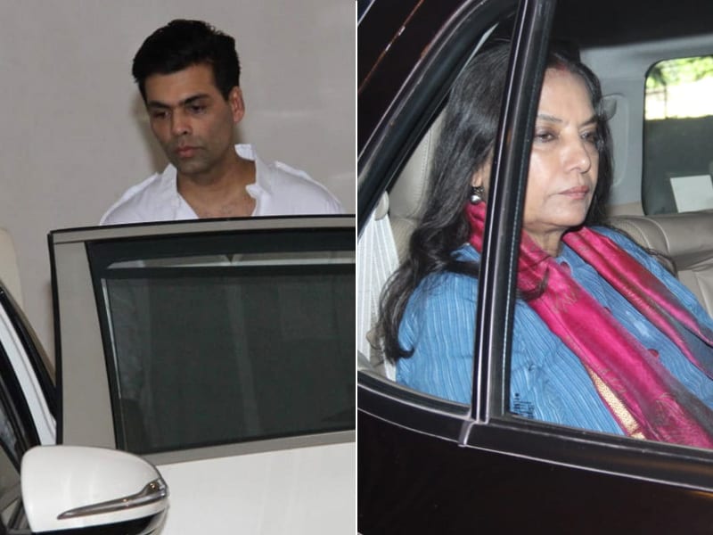 Photo : Karan Johar, Shabana Azmi And Others Pay Final Respects To Manish Malhotra's Father