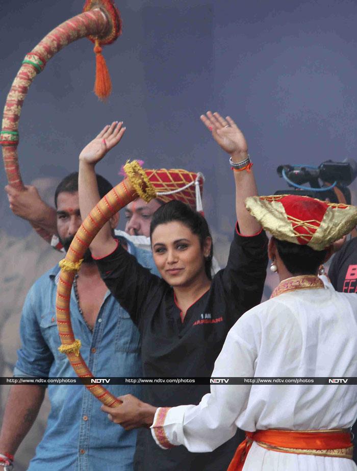 Rani\'s Mardaani: Plays Gopala at  Dahi Handi Festivities